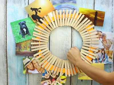 DIY Clothespin Picture Holder