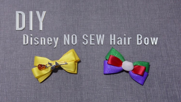 DIY. Disney Hair Bow. NO SEW