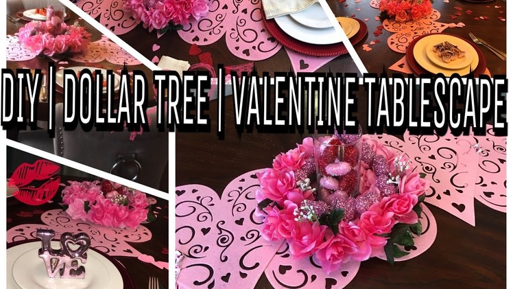 DIY | DOLLAR TREE | VALENTINE TABLESCAPE 