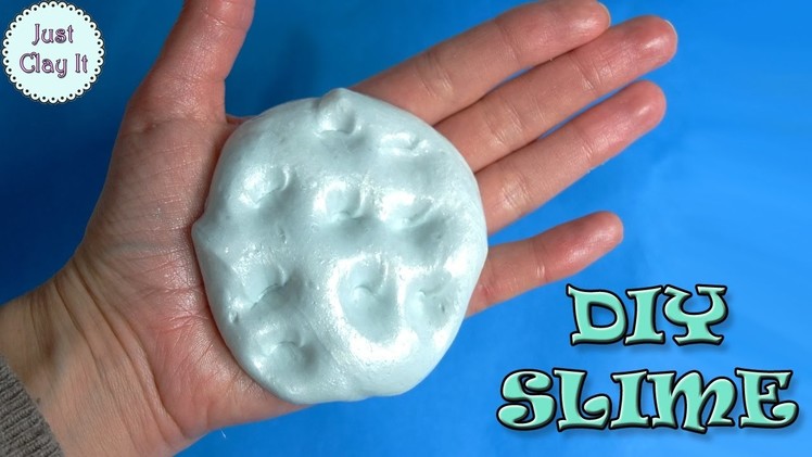 DIY Easy pearl glue slime! GLUE SLIME WITH 2 INGREDIENTS ONLY