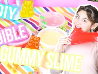 DIY Edible Gummy Slime | stretchy, yummy edible slime
