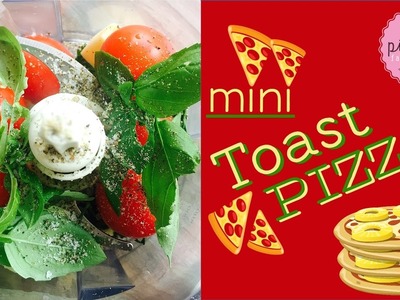 DIY! Food Hack: MINI Toast PIZZAS | Pink Pie Factory | Lara-Marie | Quick & easy Kids SNACK RECIPE