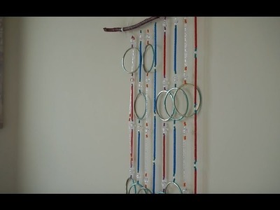DIY wind chimes with bangles.Wall hanging with bangles