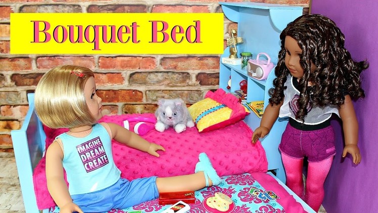 Doll Bouquet Bed | How To Make American Girl Doll Bed & Trundle