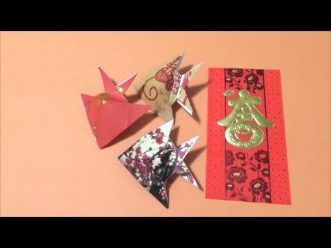 Easy Origami Tutorial CNY Red Packet Fish 简单手工折纸红包鱼.簡単折り紙红包鱼 です