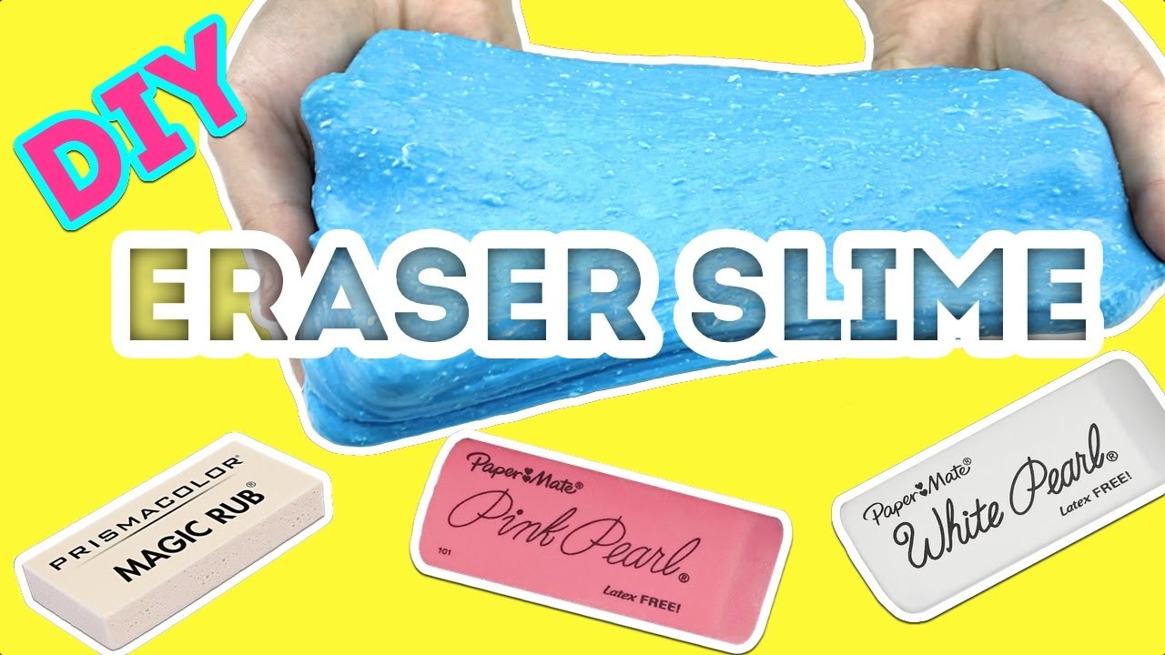 Eraser Slime DIY, How to Make Eraser Slime