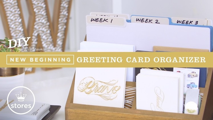 Greeting Card Organizer | DIY with Will Brown