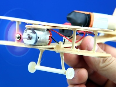 How to Make A DC Motor Plane - Toy Wooden Plane DIY
