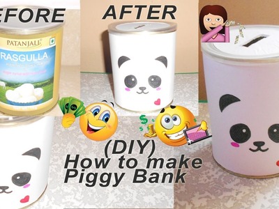 How to make piggy bank out of old container | DIY | Best of waste | Niya kumar