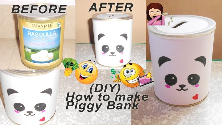 How to make piggy bank out of old container | DIY | Best of waste | Niya kumar