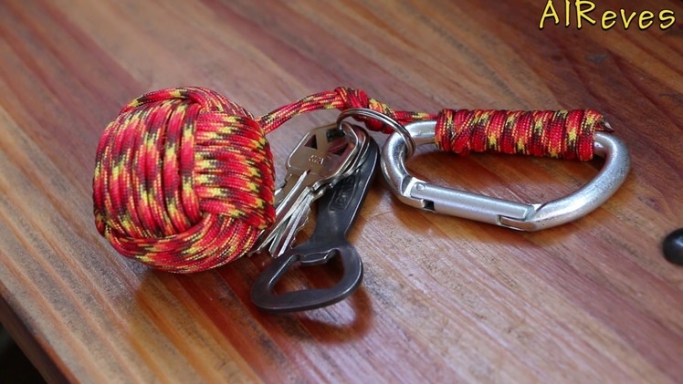 Kick ass Monkey Fist keychain with paracord and golf ball | DIY | Alreves