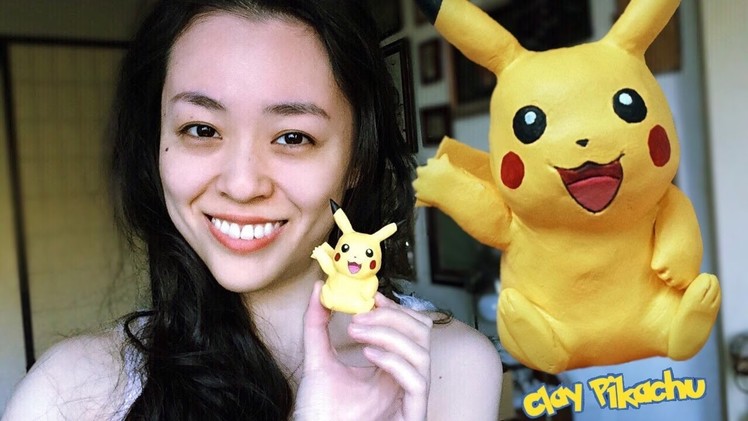 Making Pikachu Using Polymer Clay & Acrylic Paint