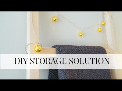 ORGANIZATION DIY & DECOR CHALLENGE | DIY Storage Ladder