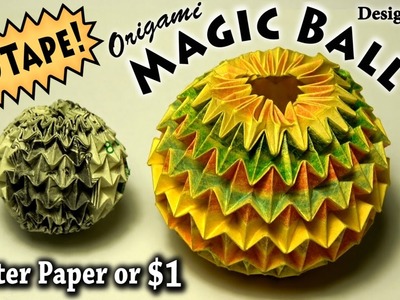 Origami Magic Ball - NO TAPE!!!
