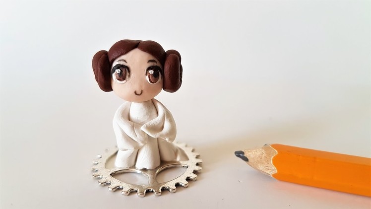 Princess Leia Tribute - Polymer Clay Miniature