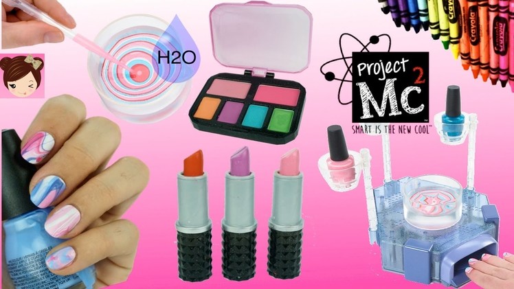 Project Mc2 Beauty Experiments H2O Nail Kit DIY Crayon lipsticks Lip Balms