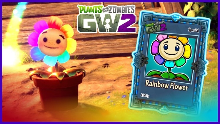 RAINBOW FLOWER! - New Heal Flower Ability | Plants vs. Zombies: Garden Warfare 2