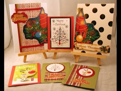 Recycled Christmas cards Week 3