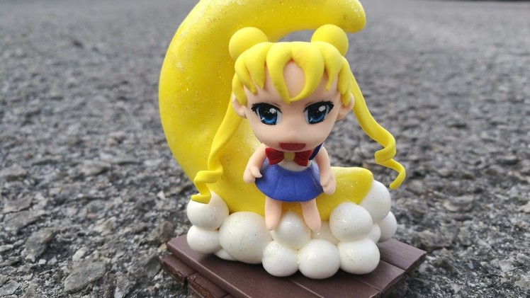 Sailor moon  air dry clay sculpture figure polymer clay
