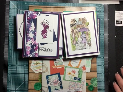 Stampin Up "Make Your Own" Backround Paper with your stamps & Occasions 2017 Catalog Release