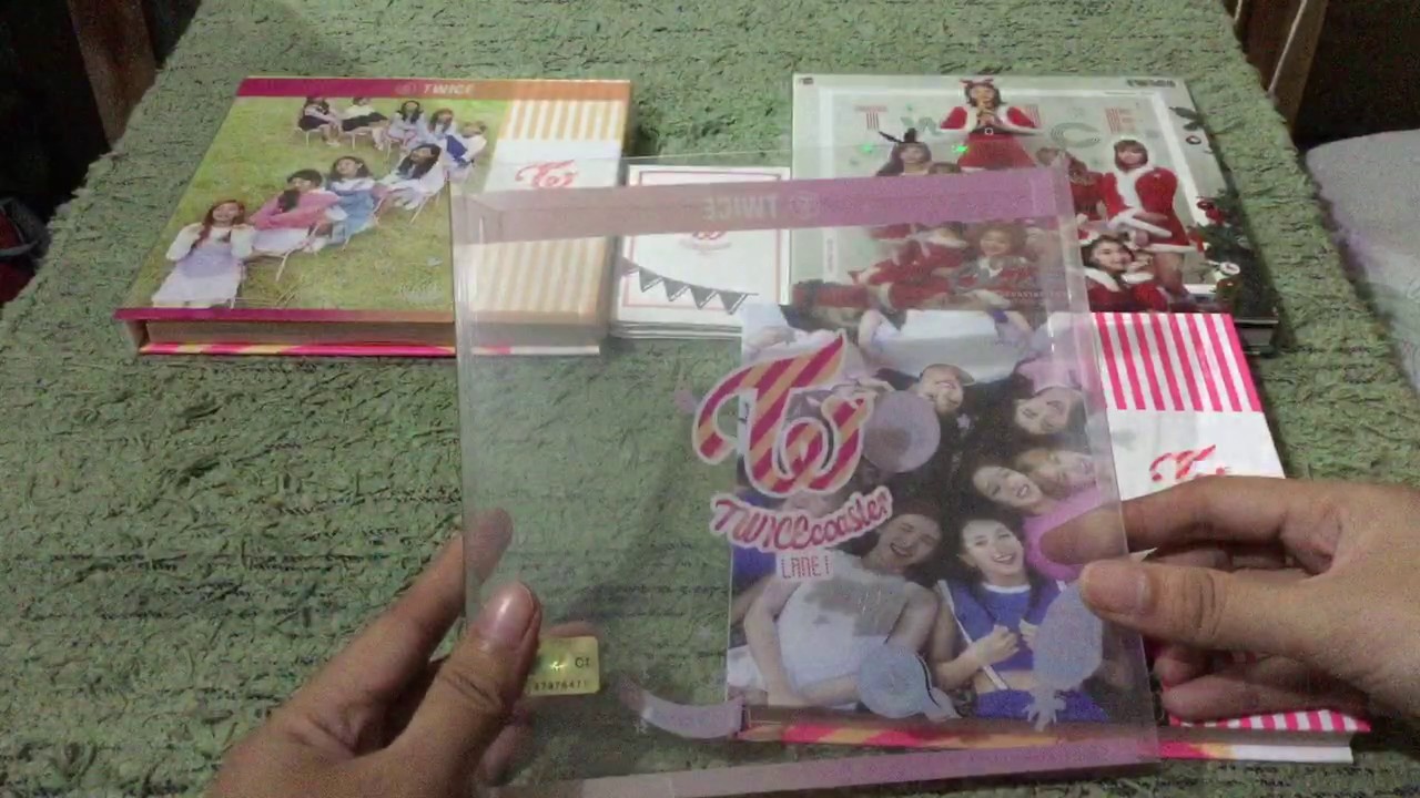 Unboxing Twice 3rd Mini Album Twicecoaster Lane1 Apricot Neon Magenta And Christmas Edition