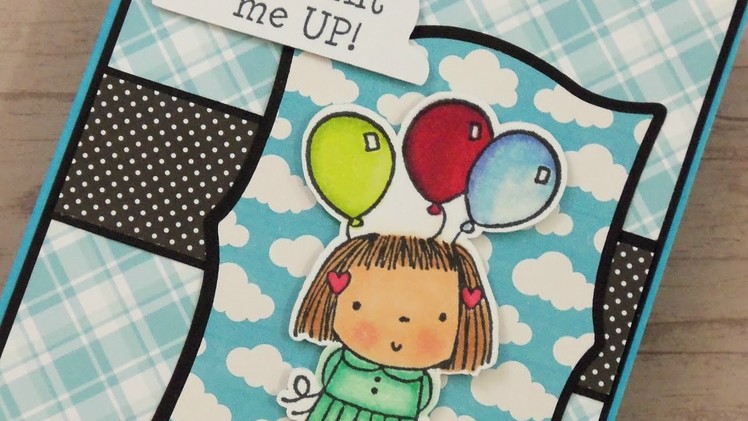 "YOU LIFT ME UP!" THANK YOU CARD ~ PAPER PLAY SKETCH #31
