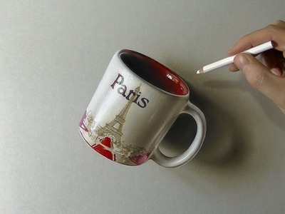 3D Art, Drawing Paris Coffee Mug