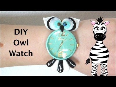 3D Owl Watch Acrylic Nail Art Tutorial | EnjoyYours.com Review