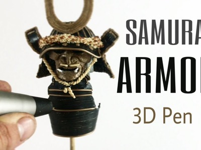 3D Pen Creations | Making a samurai armor | Part one: Mask and helmet