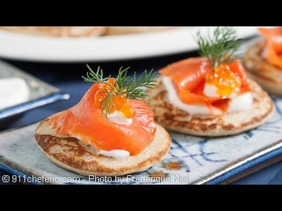 Best Buckwheat Blinis Recipe with Smoked Salmon