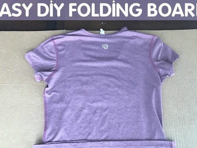 DIY: 2 Second Shirt Folding Board!