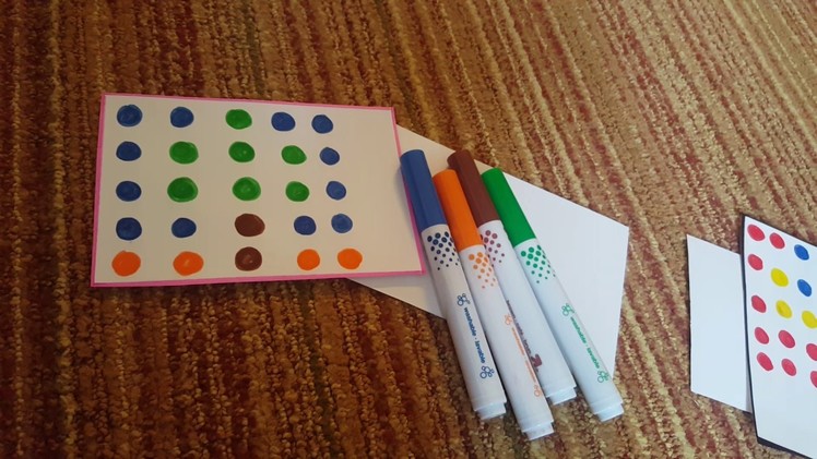DIY- concentration buiding cards: 3yrs to 5yrs