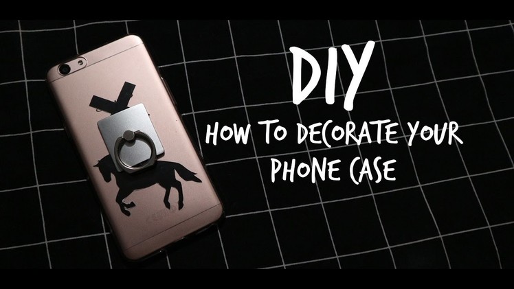 DIY how to decorate your phone case (Easy)