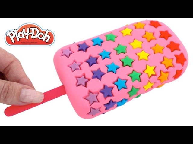 DIY How to Make Play Doh Star Popsicle Modelling Clay Learn Colors RL
