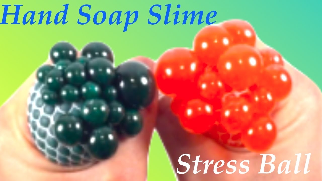 DIY Stress Ball With Hand Soap Slime!! How To Make Slime Without Glue ,Borax,or Liquid Starch