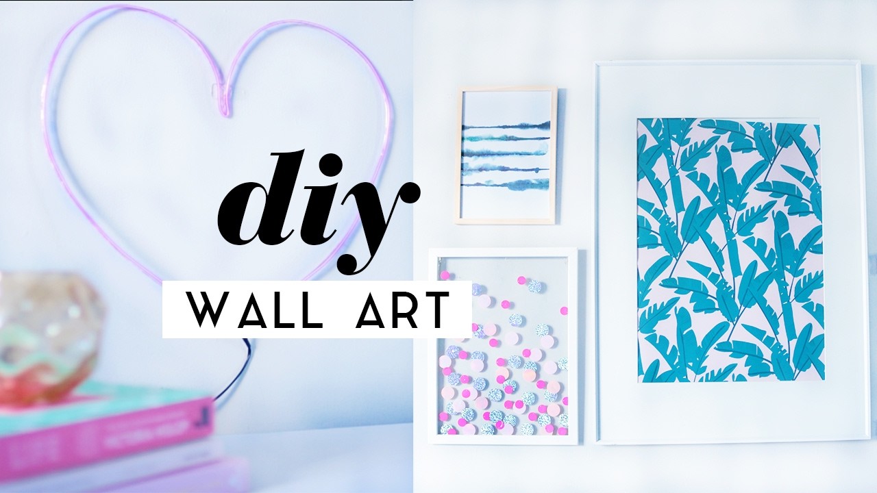 DIY Wall Art Room Decor Pieces | Gallery Wall Ideas 2017