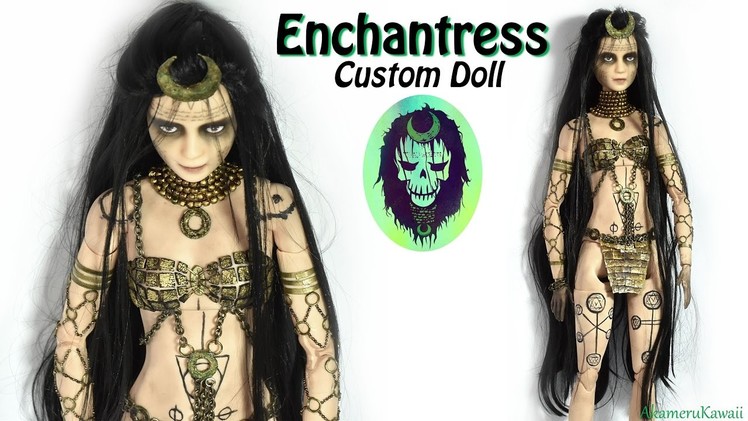 Enchantress inspired Doll. Barbie Repaint ( Suicide Squad )