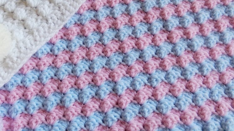 How to Crochet a Mixed Grit Stitch Variation or Half Shell Ripple Stitch