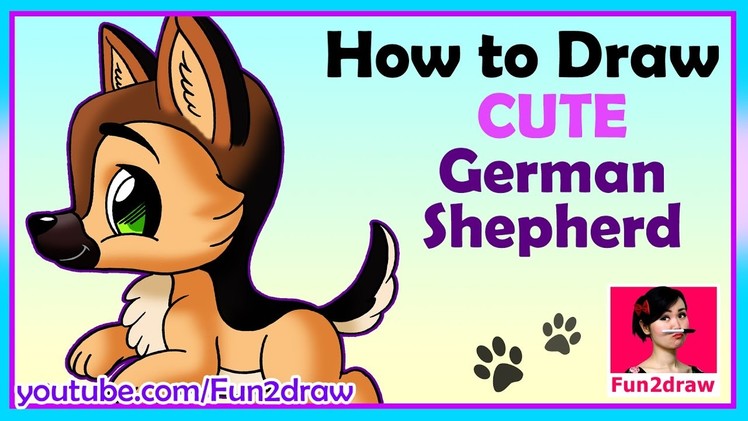 How to draw a dog | Draw Easy, Draw Cute!