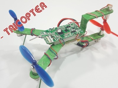How To Make A Tricopter Mini Using Popsicle sticks