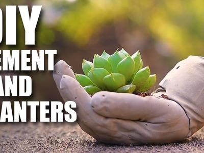 Mad Stuff With Rob - DIY Cement Hand Planters | Room Decor Ideas