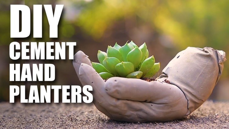 Mad Stuff With Rob - DIY Cement Hand Planters | Room Decor Ideas