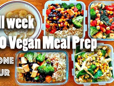 MEAL PREP FOR THE WEEK FOR $20 (VEGAN + EASY)