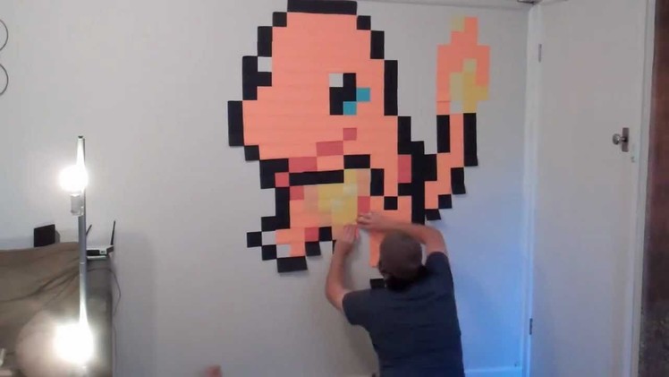 Pokemon: Charmander! Post It Note Wall Art [HD]