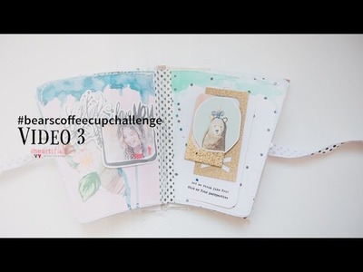 Scrapbooking Coffee Cup Album Tutorial: Video 3 Pages