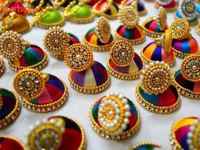 Silk thread jewellery jhumka  Different model | making Tutorial update soon