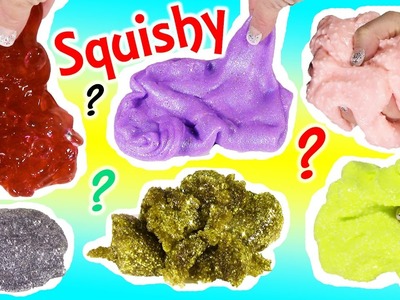 SQUISHY SLIME COLLECTION! DIY Bubble Wrap Slime! CRUNCHY Galaxy & Fluffy SLIME! FUN
