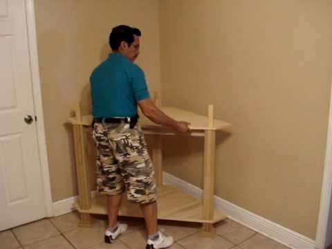 The Easiest and Fastest Entertainment Center Assembly of a Corner Unit