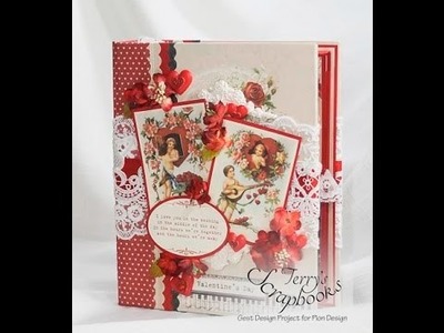 To My Valentine Pion Design Guest Designer project Scrapbook Mini Album.