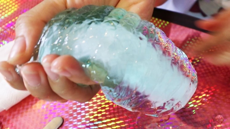 Would You Eat This ? How To Make Gummy Alien Clear Slime Toys